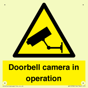 Doorbell camera in operation